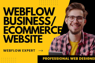 do modern ecommerce webflow website design, webflow expert