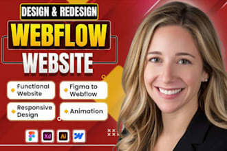 design webflow website, figma to webflow, webflow animation, webflow developer