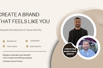 create a bespoke brand moodboard and visual identity