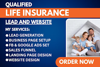 deliver fresh life insurance leads and a responsive website