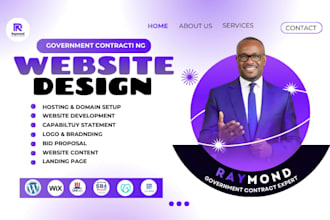 do government contract basic website and redesign for samgov llc and cage code