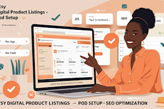 do etsy digital products listing etsy, pod listing on etsy with etsy seo listing