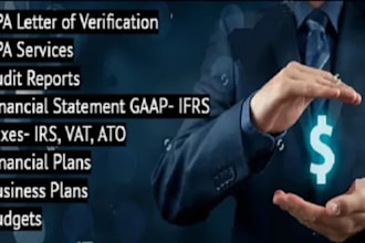 prepare US CPA letter CPA comfort letter CPA mortgage letter financial statement
