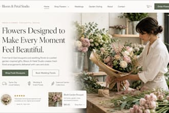 build squarespace florist website flower online store redesign garden website