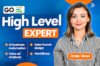 ghl gohighlevel expert to setup highlevel website funnel workflow automation