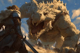 draw fantasy illustrations, concept art, and card game art