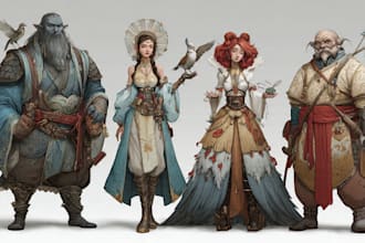 draw a fantasy illustration for you