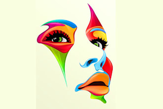 draw a comic pop art portrait