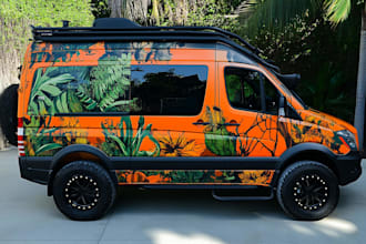 create professional car wrap , vehicle wrap