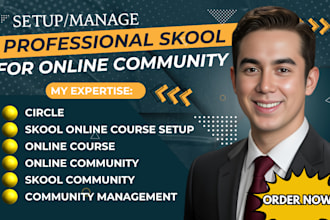 build, manage circle so, skool community, online community