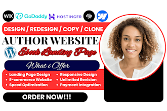 build author website ebook website ebook landing page book author website