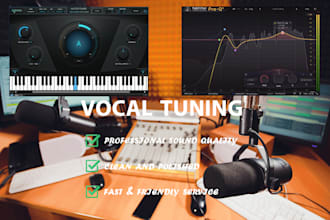 autotune, manual tune and mix and master vocals