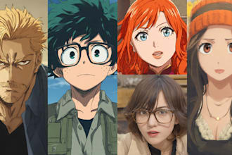 draw anime or manga style portrait