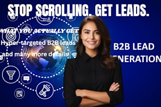 generate leads and organise them into clean, ready to use databases, b2b leads