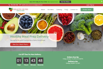 build meal prep website seafood store online food delivery store meal prep store
