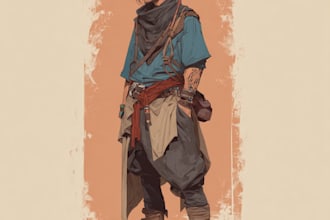 illustrate your ttrpg oc, vtm, fantasy, dnd character art