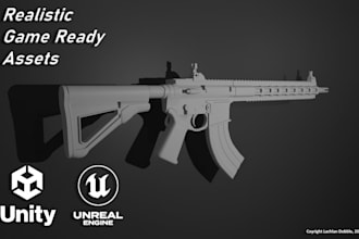 3d model gun assets