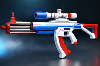 3d gun for roblox game, roblox 3d weapon model,3d gun model, roblox game assets