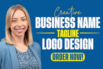 create your iconic business name, slogan, logo and brand identity