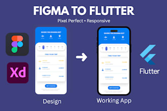 convert figma, xd, or sketch UI design to responsive flutter code