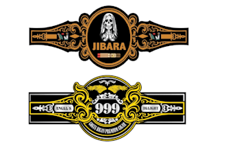 design a vintage cigar band, logo, label and cigar box design