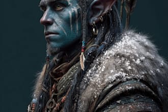design fantasy character art and fantasy character art