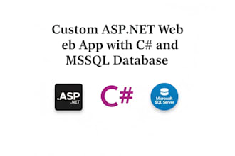make an asp dot net web app with c sharp and mssql database