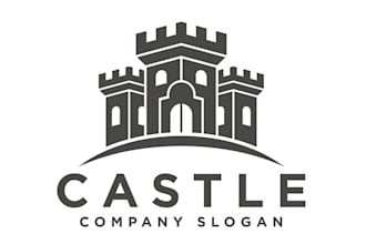 design a awesome castle logo for your company