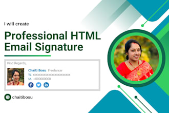 create HTML signature for your business email