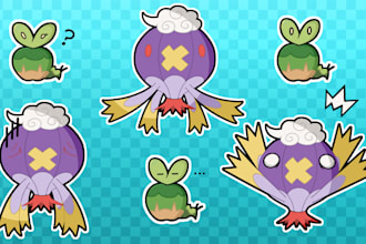 draw your favorite pokémon in this cute art style