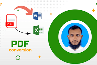 convert pdf to word or excel, scan pages to word or excel