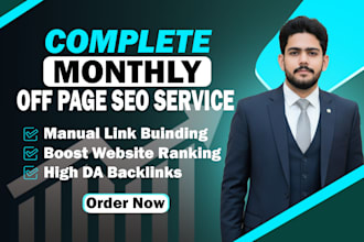 do monthly off page seo with high da backlinks