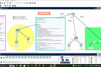 design and configure professional cisco packet tracer network labs