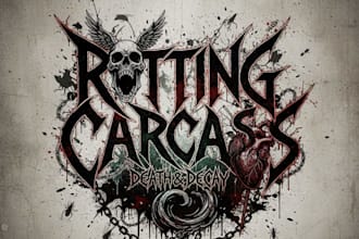 design a grindcore metal logo