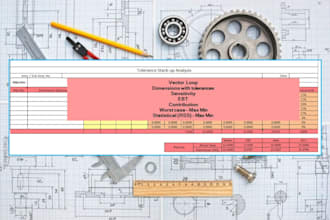 perform tolerance stack up, gd and t analysis for mechanical assembly