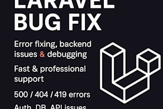 fix laravel issues, bugs, errors or backend problems