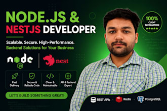 build scalable node js, nestjs backend api