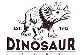 design amazing dinosaur logo