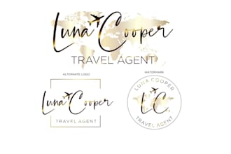 do creative minimalist travel, travel agency, modern, custom logo design