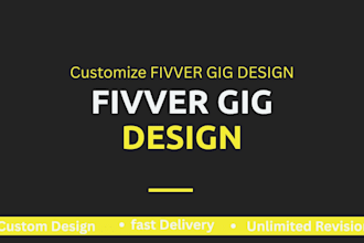 design a professional fiverr gig design