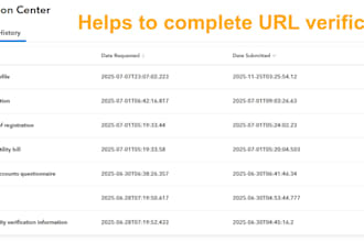 do payoneer URL verification complete with customized website