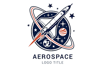 design a unique modern space logo in 24h