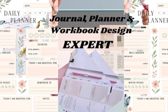 format design journals fillable workbooks notebook planners prayer journals kdp