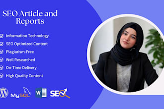 write SEO IT and computer science articles and reports
