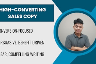 do copywriting for landing page, sales page