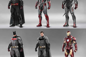 create your fantasy science fiction superhero character