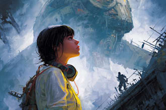 draw sci fi illustration and sci fi sci fi illustration