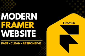 design a modern, responsive framer site as a pro framer developer