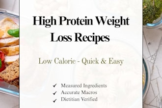 create high protein low calorie weight loss meal recipes