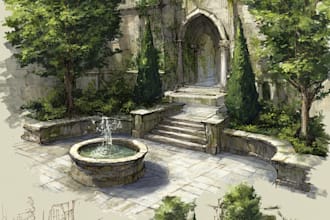 environment concept art landscape design